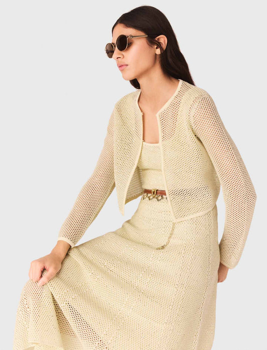 Cárdigan de punto con strass