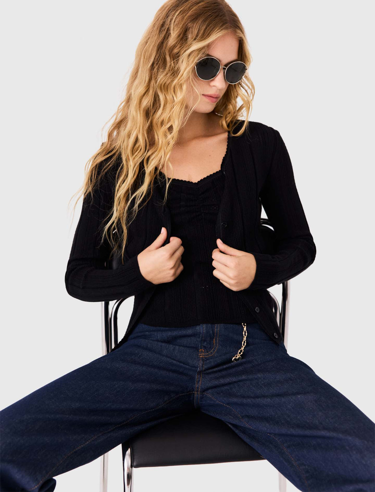Twinset de punto calado