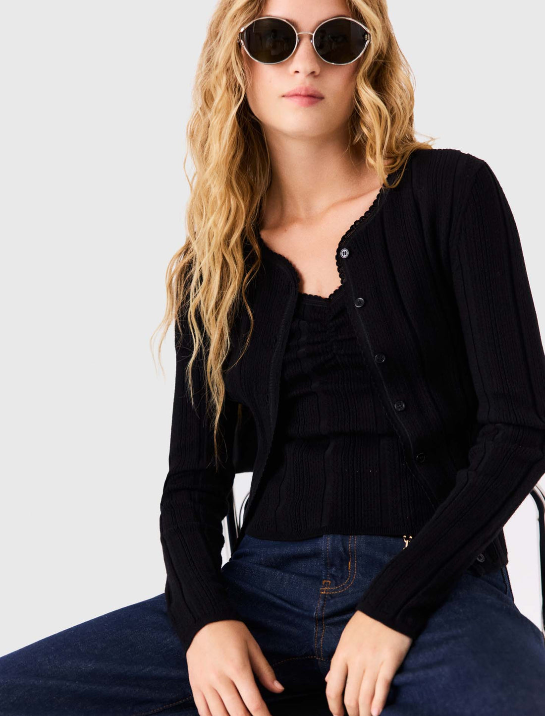 Twinset de punto calado