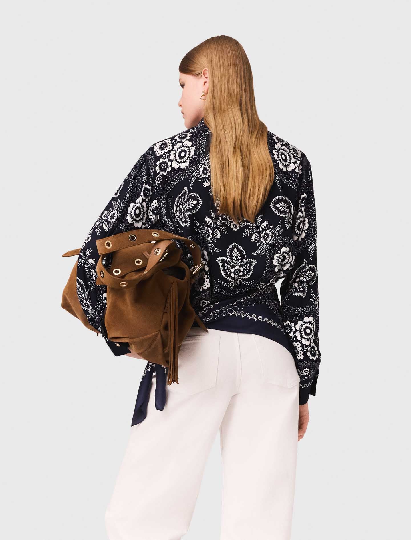 Camisa fluida estampada