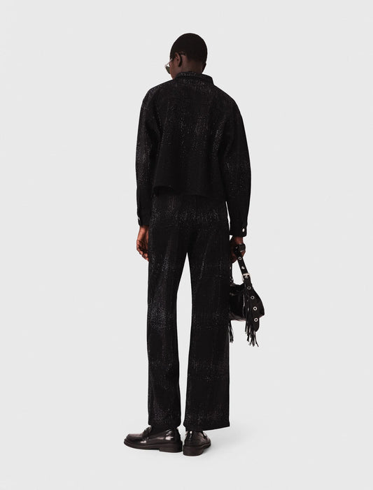 Camisa vaquera con pedrería