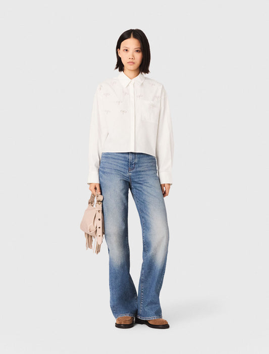 Camisa con detalles joya