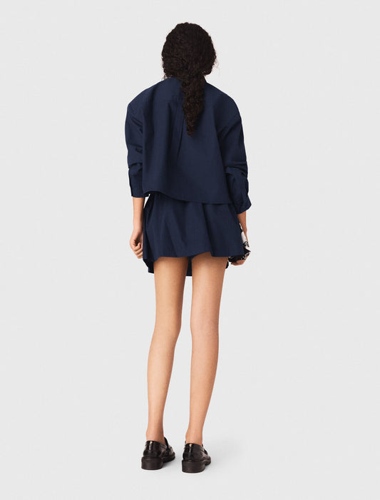 Camisa corta de algodón