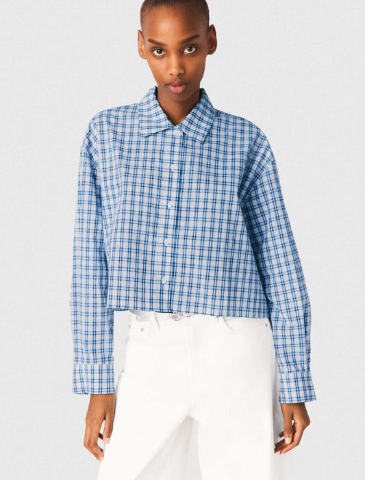 Camisa strass y corbata extraíble
