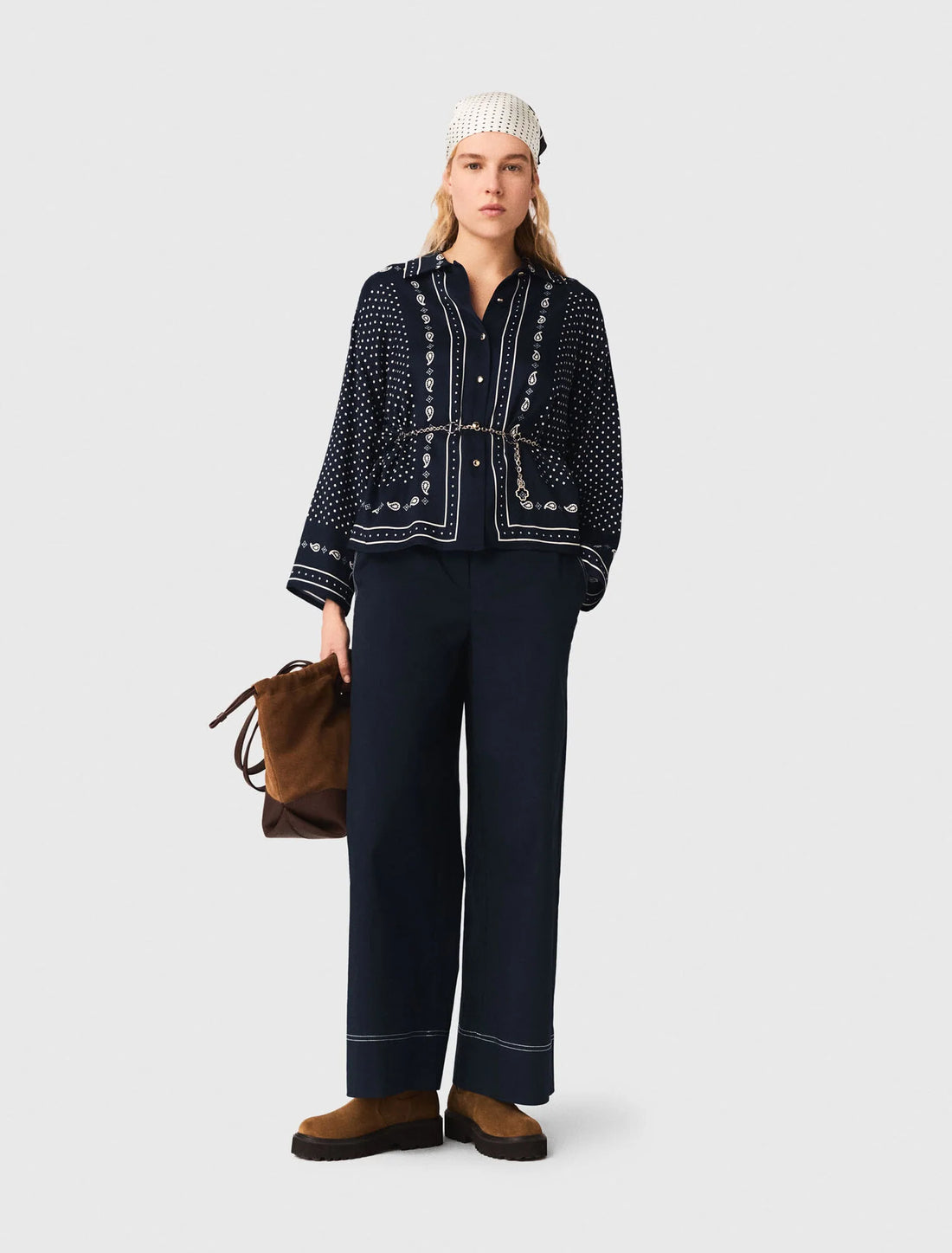 Camisa fluida estampada