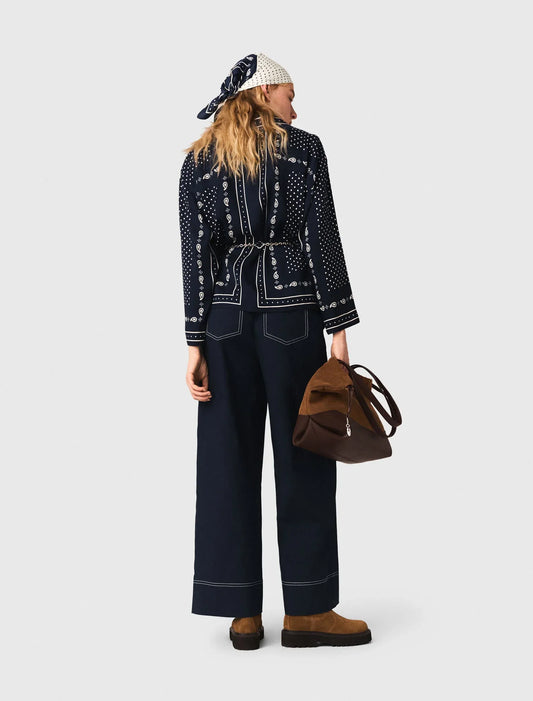 Camisa fluida estampada