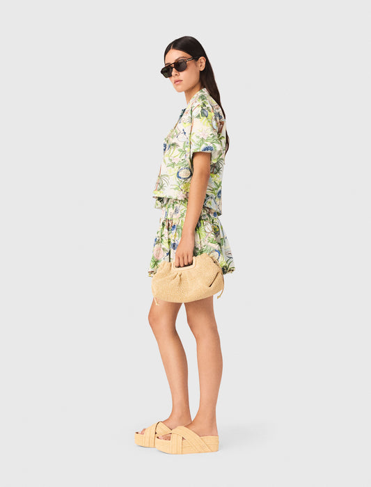 Camisa corta estampada