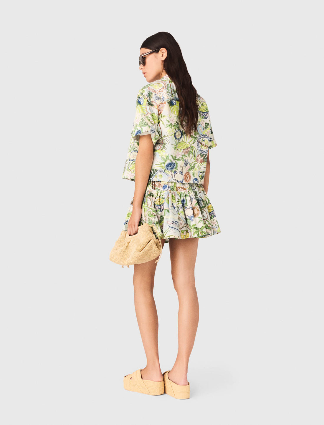Camisa corta estampada