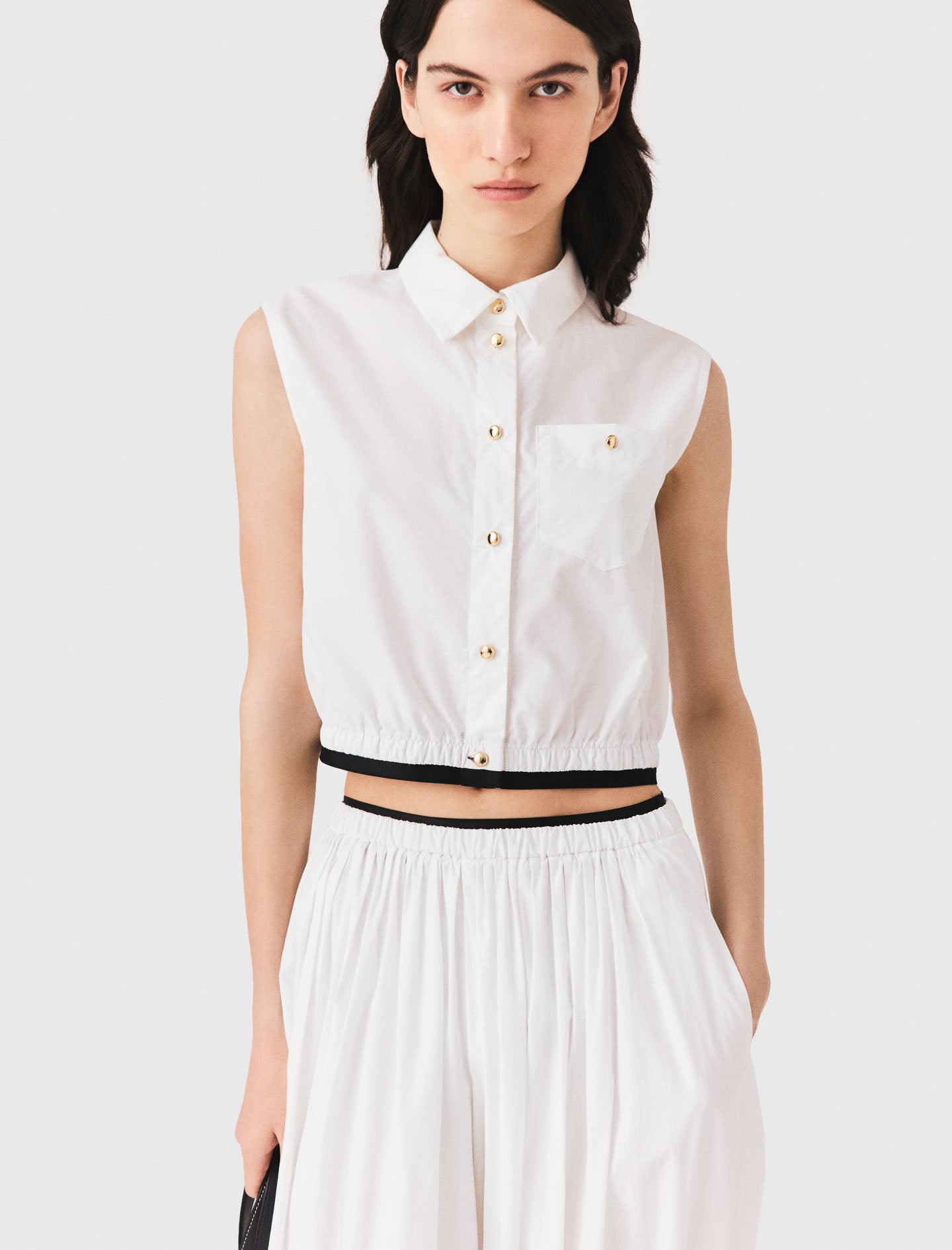 Camisa corta sin mangas