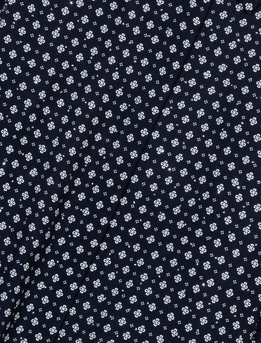 Camisa estampada con pedrería