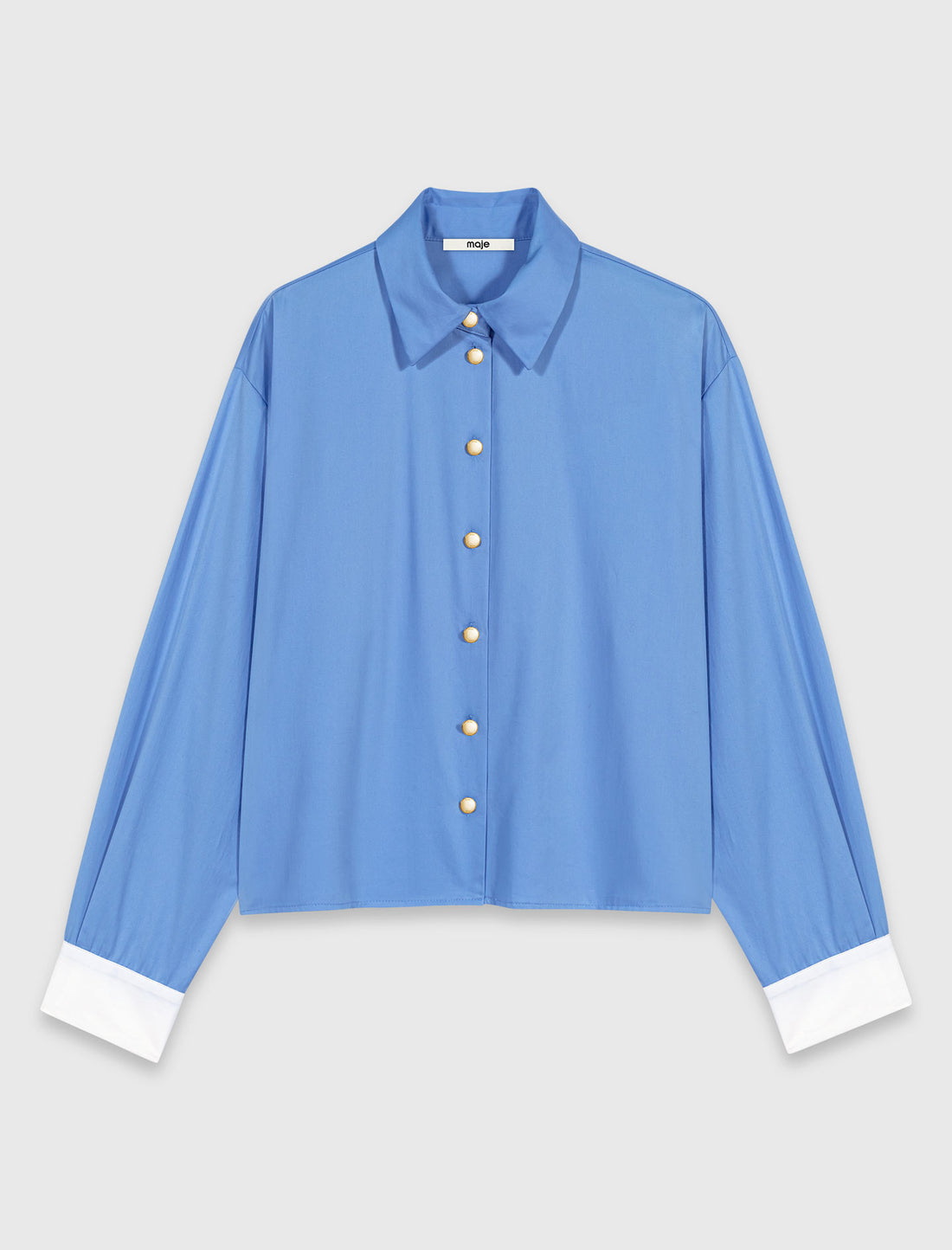 Camisa de algodón con lazo