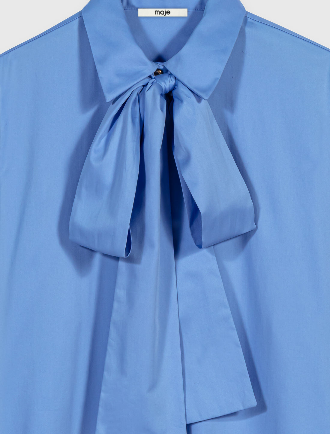 Camisa de algodón con lazo