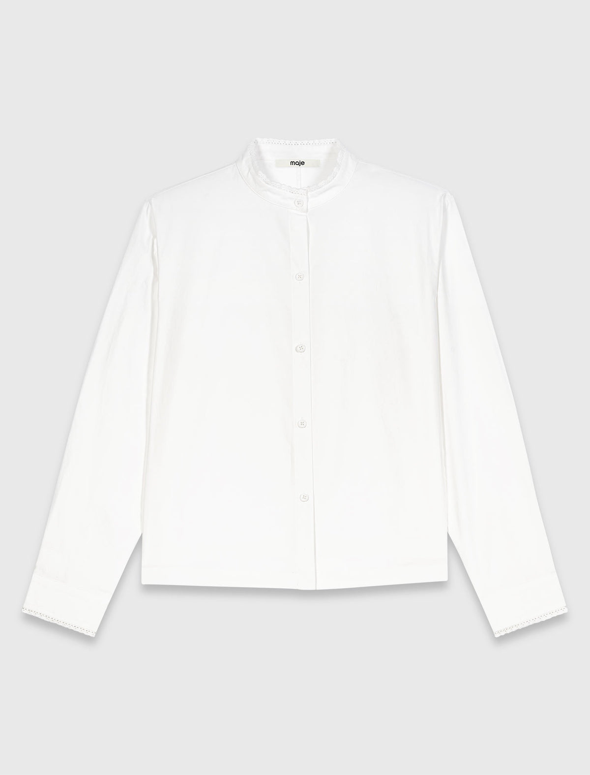 Camisa con lazo desmontable
