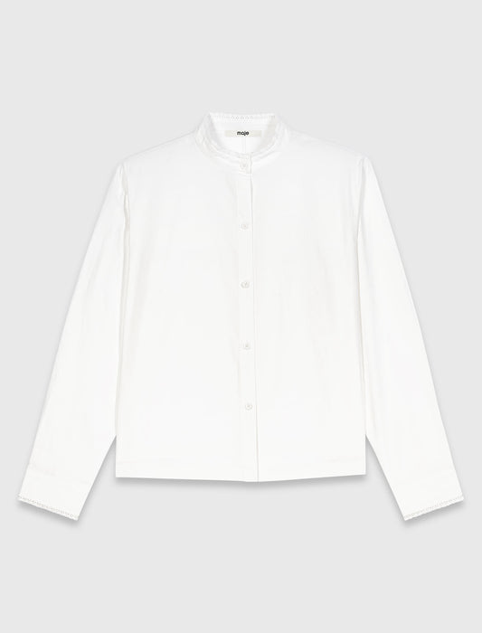 Camisa con lazo desmontable