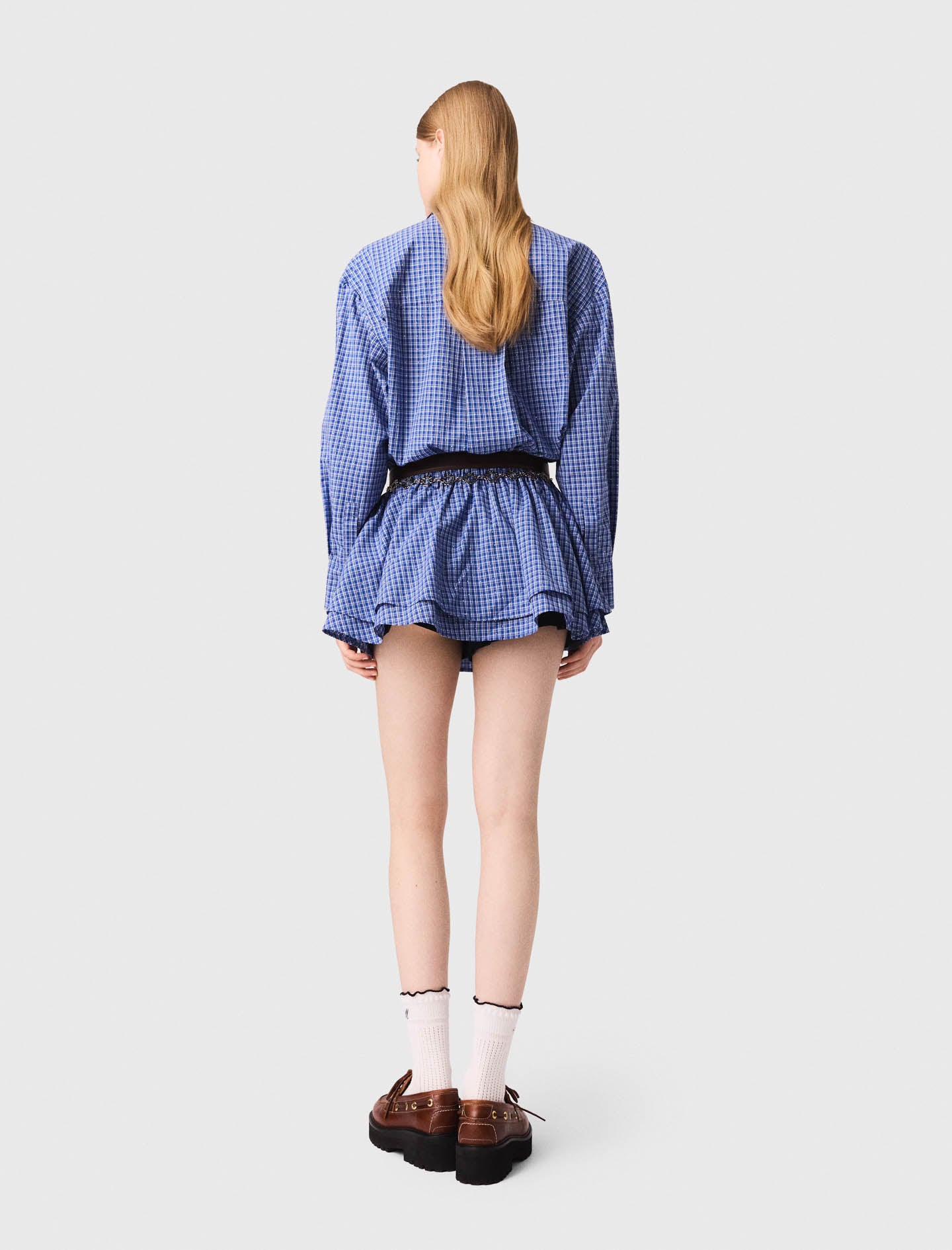 Mono de algodón elástico con strass