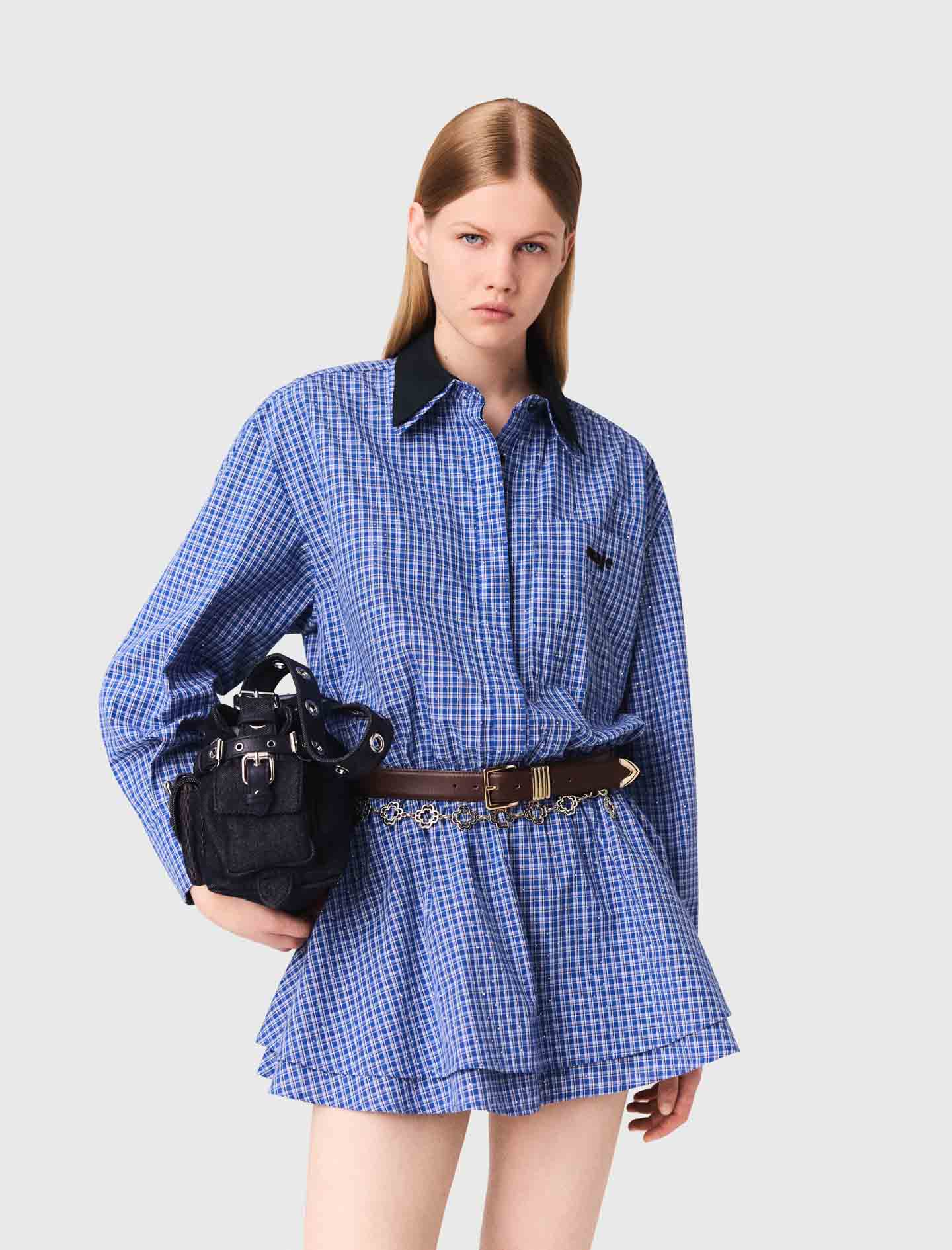 Mono de algodón elástico con strass