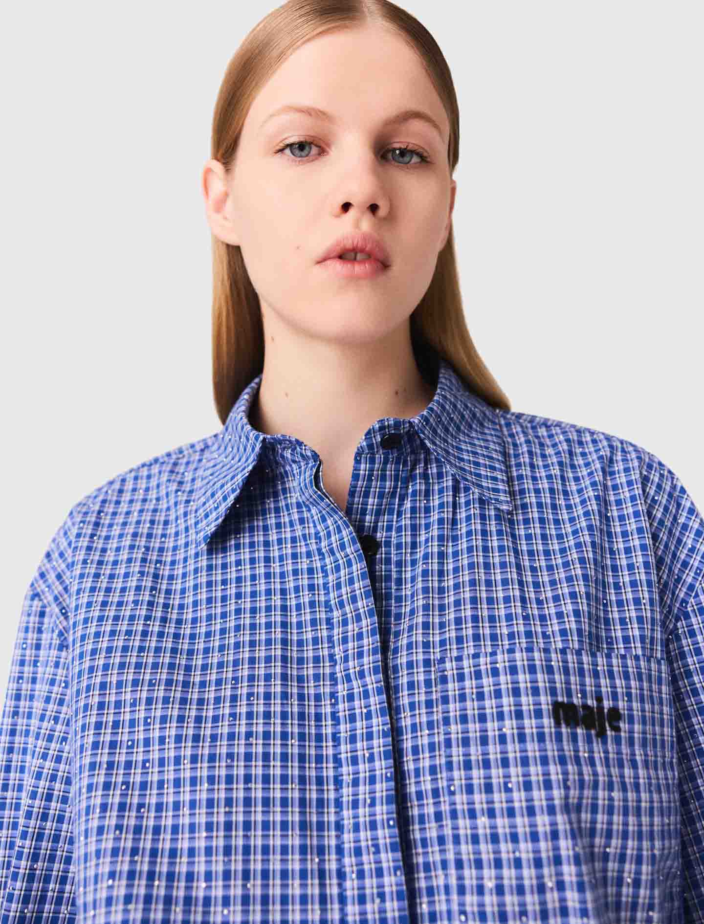 Mono de algodón elástico con strass