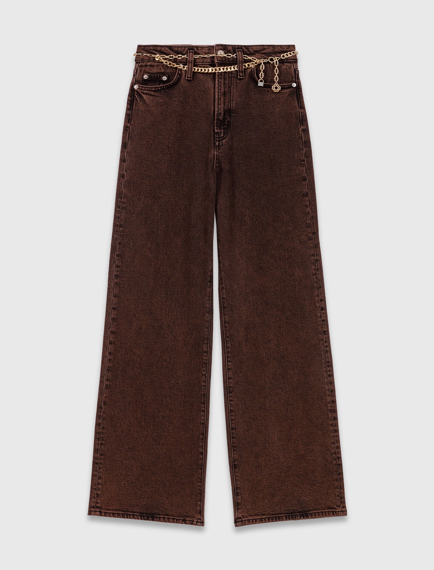 Vaquero bootcut con cadena