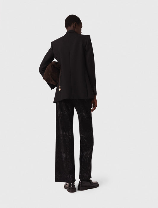 Vaquero ancho con strass