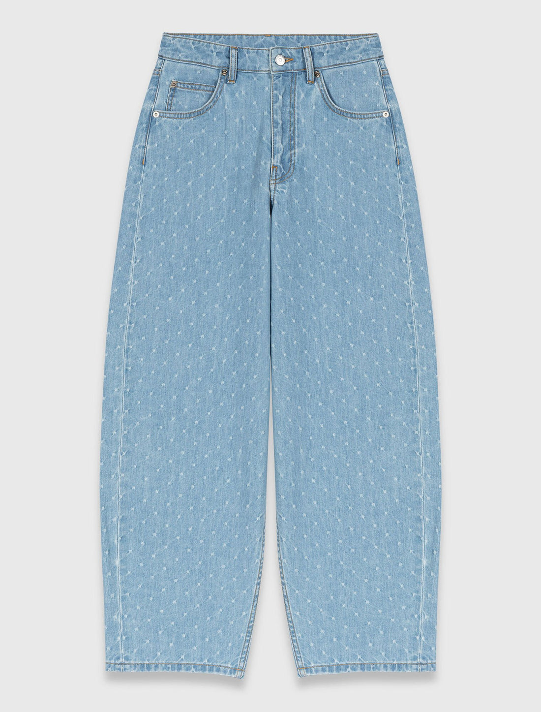 Pantalón bombacho con motivo texturizado