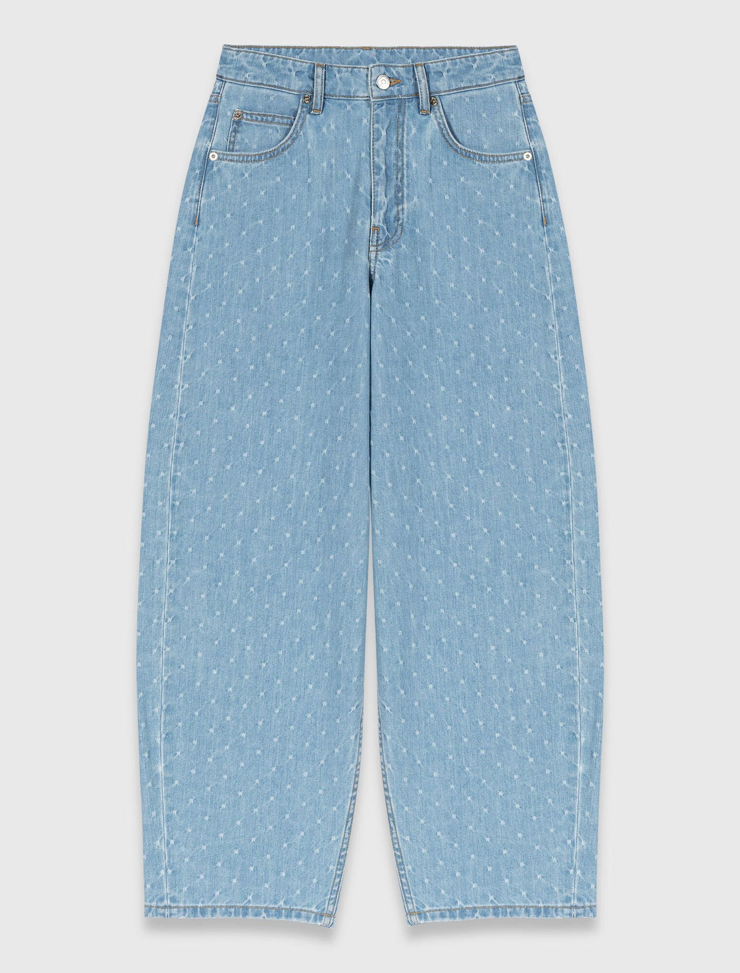 Pantalón bombacho con motivo texturizado