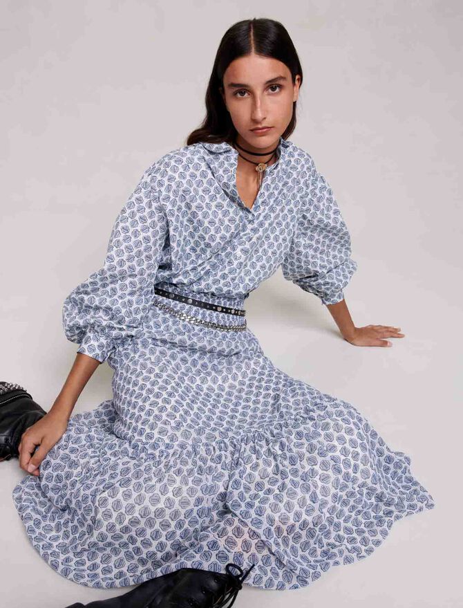 Falda larga asimétrica