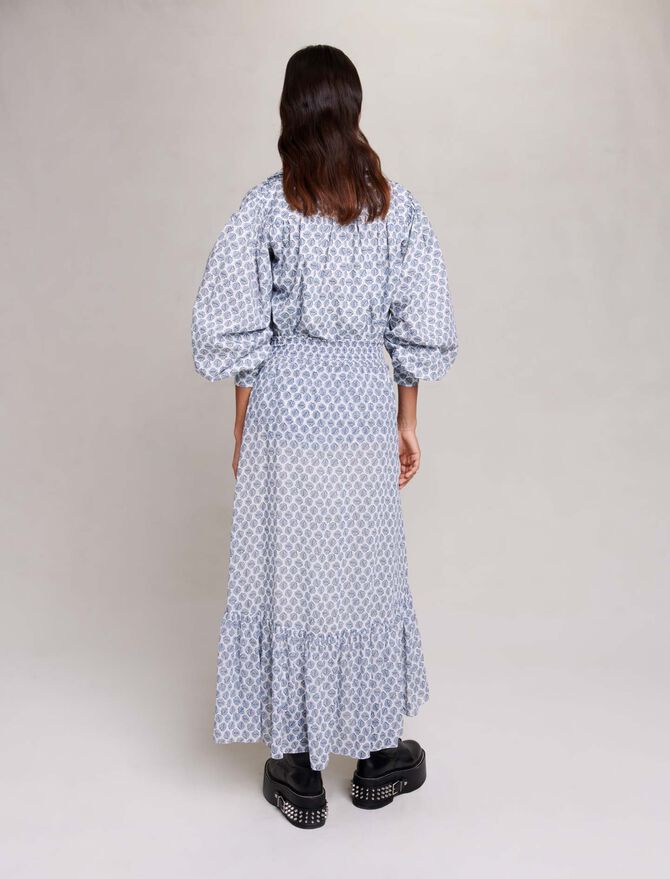 Falda larga asimétrica