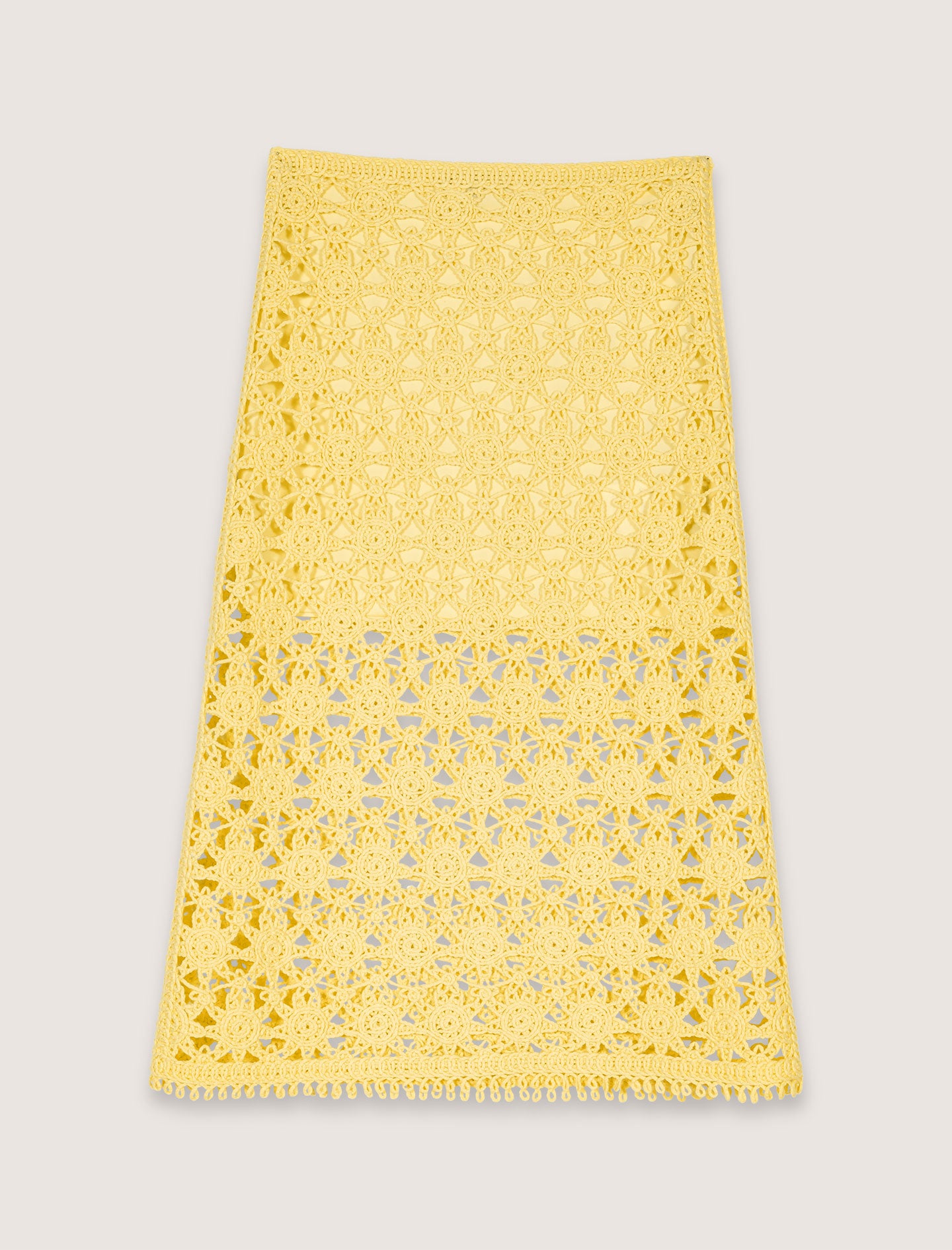 Falda larga de ganchillo