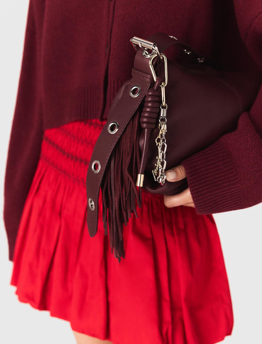 Falda globo con cintura fruncida