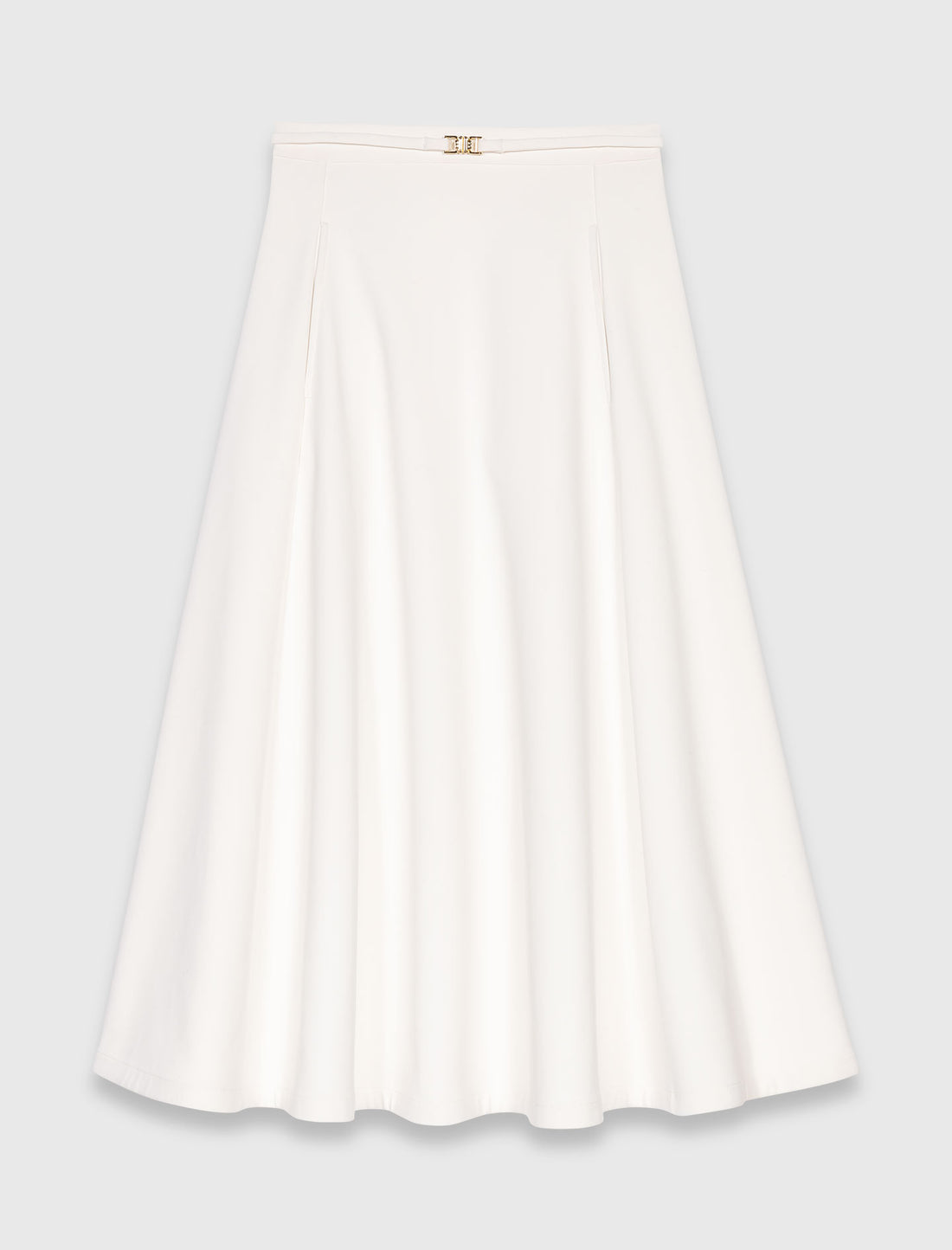 Falda de crepé pesado