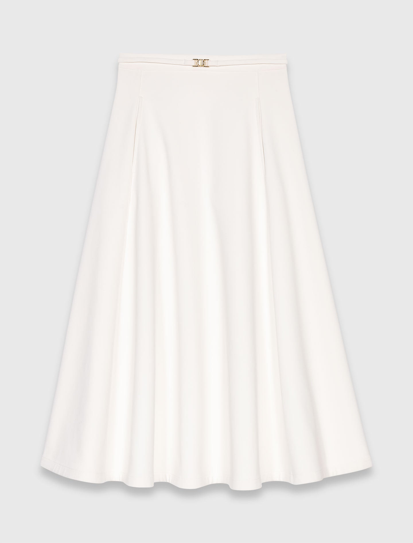 Falda de crepé pesado