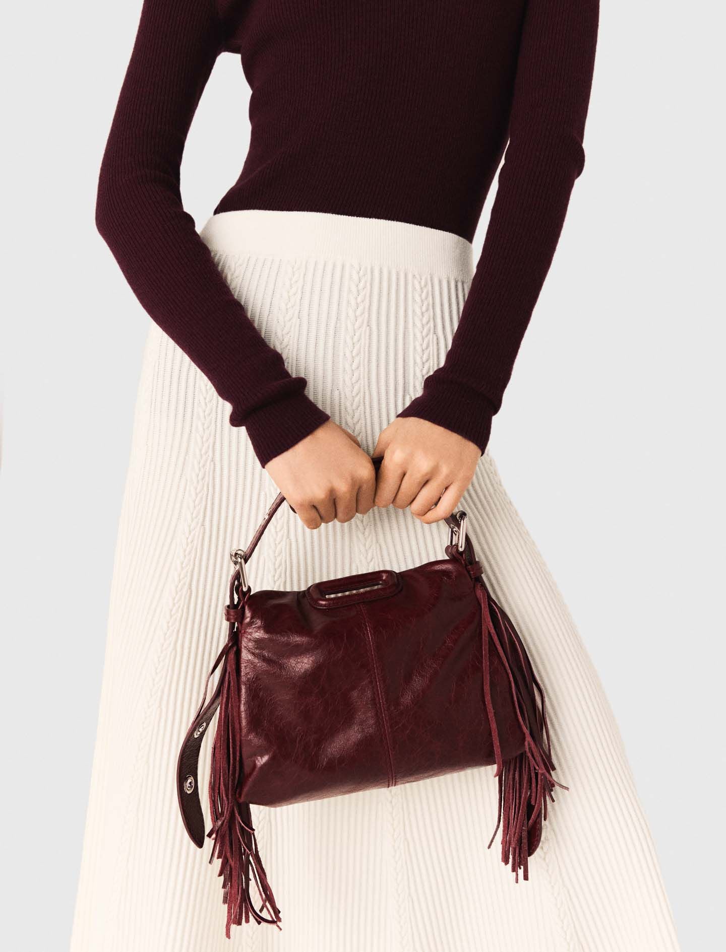 Falda larga de punto