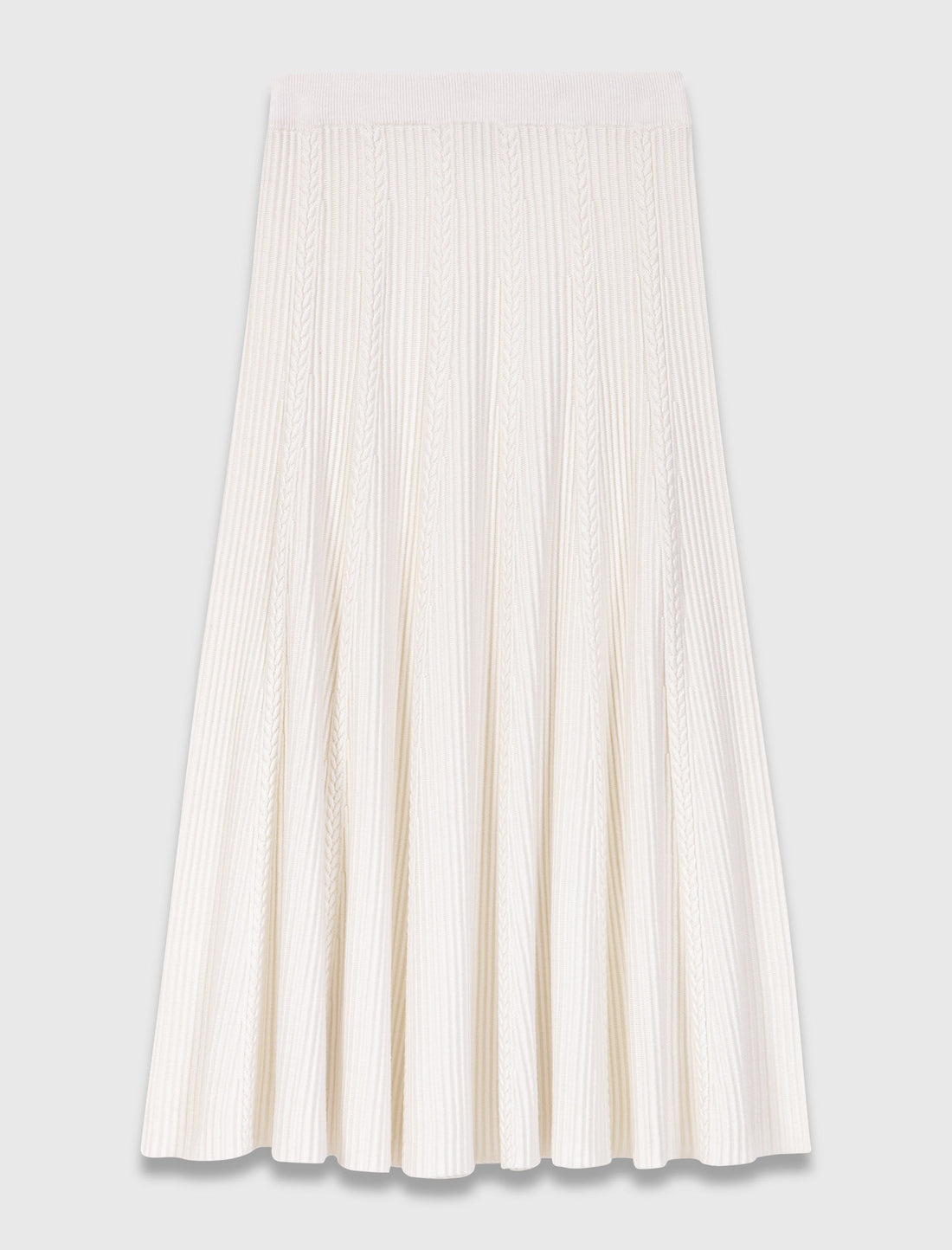 Falda larga de punto