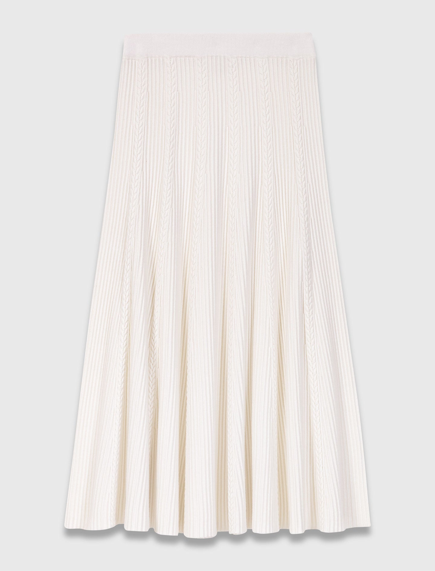 Falda larga de punto