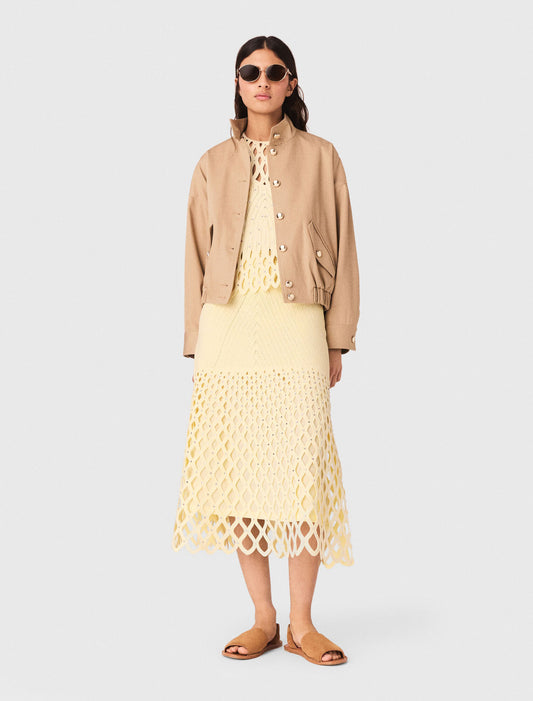 Falda de ganchillo forro extraíble