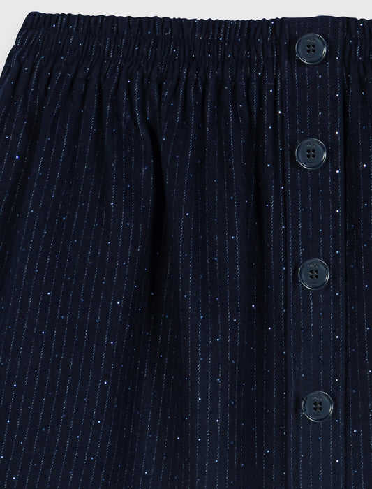 Falda corta sastre con strass