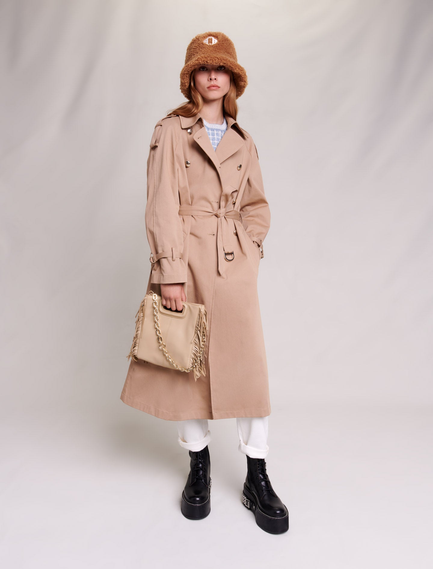 Gabardina oversize