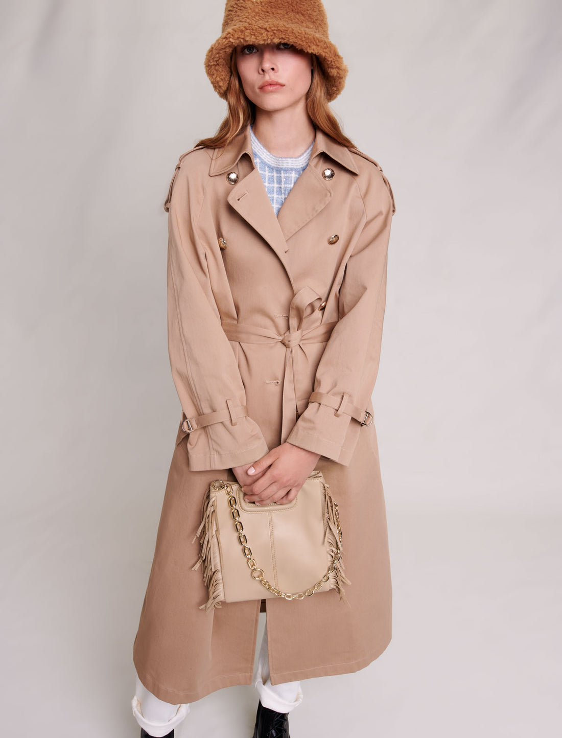 Gabardina oversize