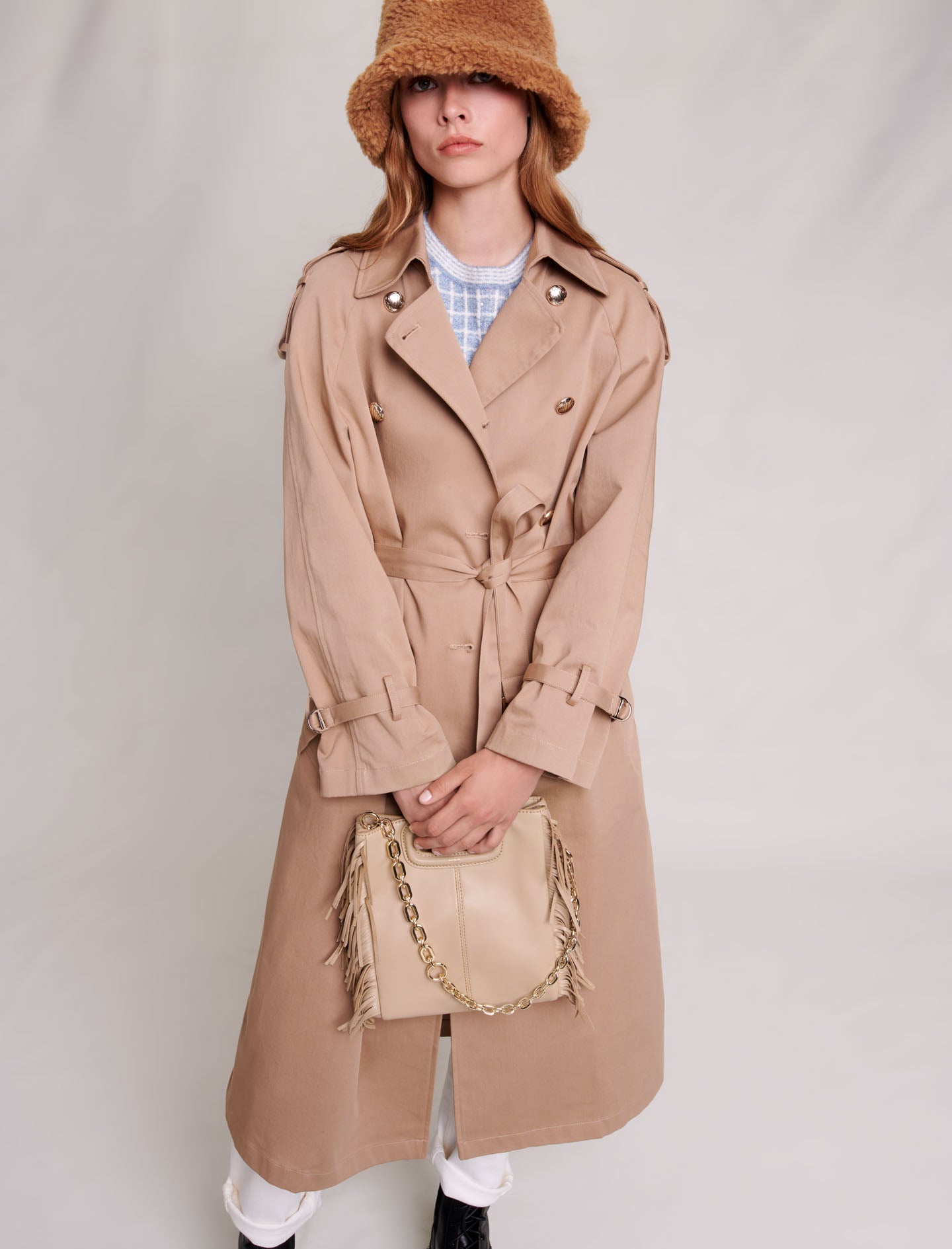 Gabardina oversize