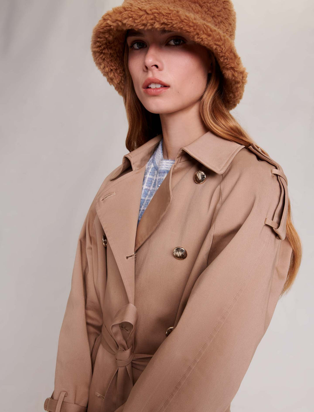 Gabardina oversize