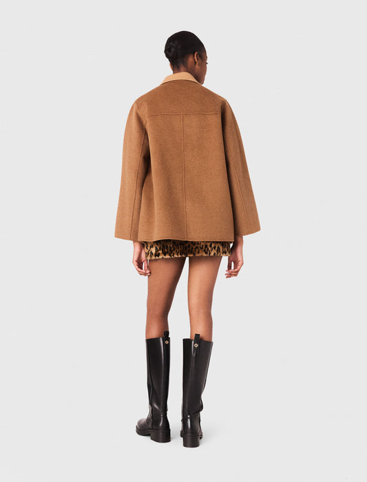 Abrigo de longitud media doble faz