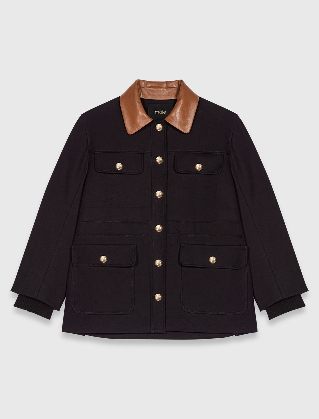 Parka cuello piel