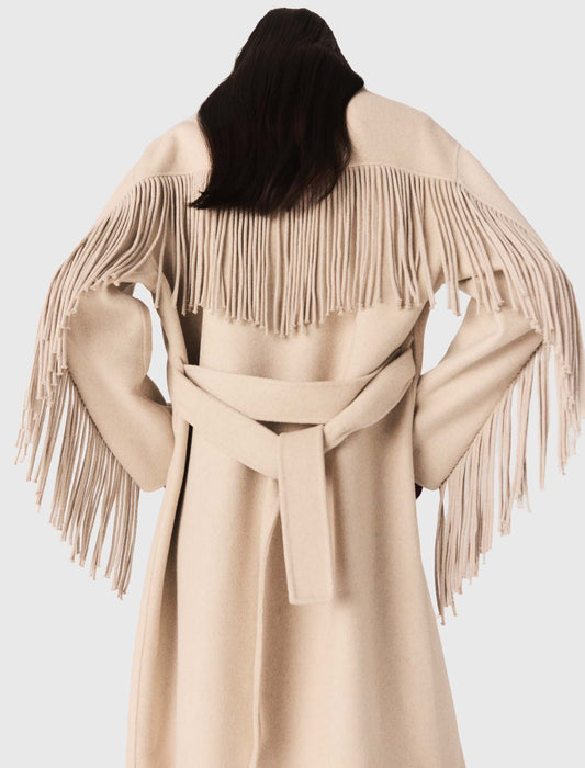 Abrigo largo de lana