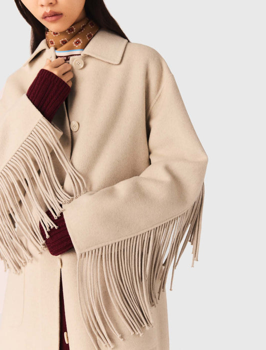 Abrigo largo de lana