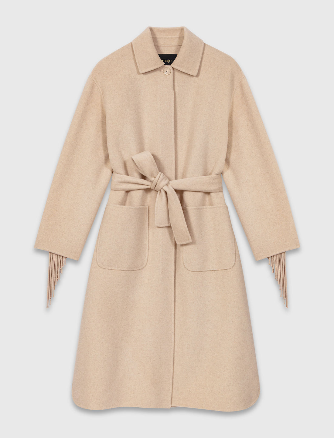 Abrigo largo de lana