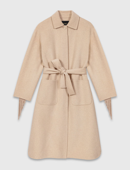 Abrigo largo de lana