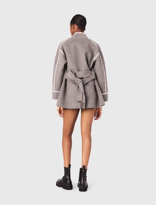 Abrigo corto reversible