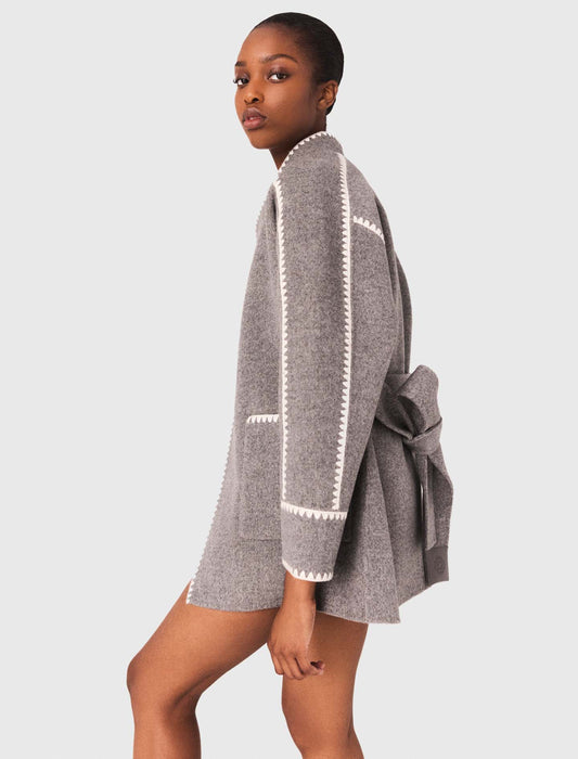 Abrigo corto reversible