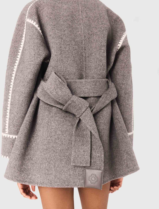 Abrigo corto reversible