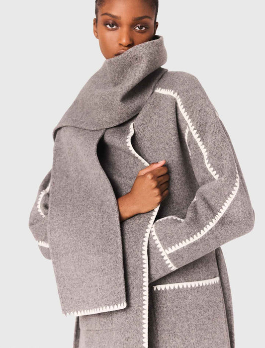 Abrigo largo reversible